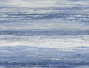 Sunset Stripes Moody Blue and Frost by Seabrook Wallpaper