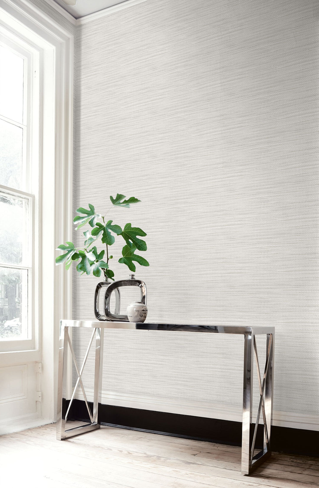 Toweling Faux Linen Winter Fog LW50800 by Seabrook Designs Designer Wallpaper