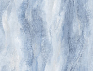 Smoke Texture Embossed Vinyl Blue Lake by Seabrook Wallpaper