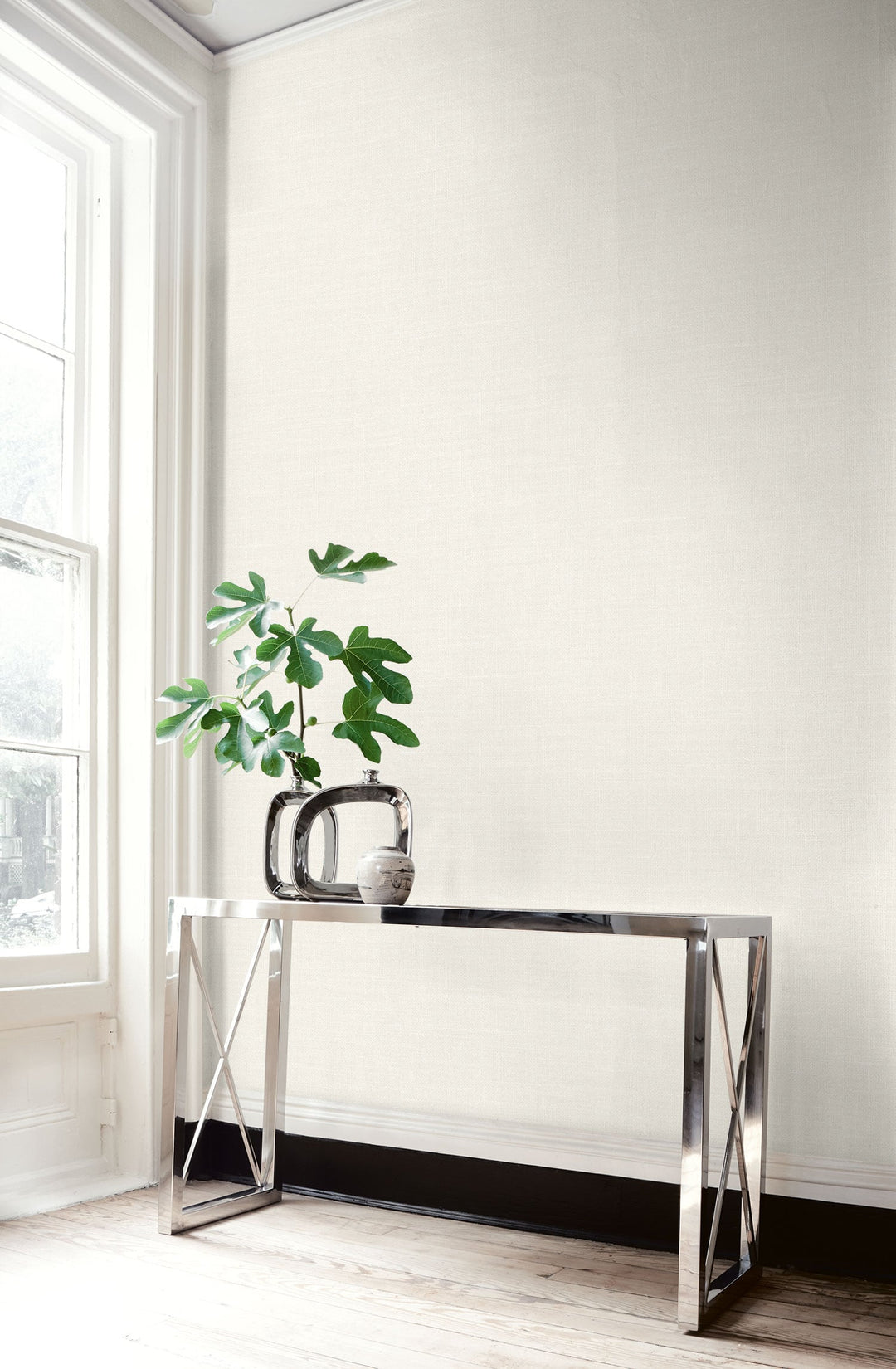 Hopsack Embossed Vinyl Glacier White LW51100 by Seabrook Designs Designer Wallpaper