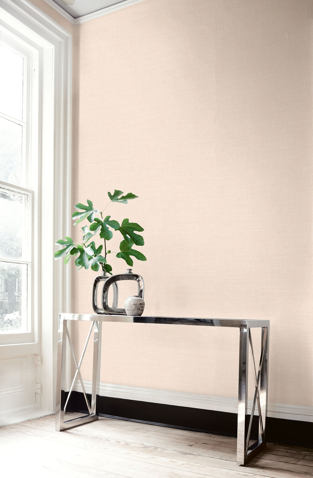 Hopsack Embossed Vinyl Barely Blush LW51135 by Seabrook Designs Designer Wallpaper