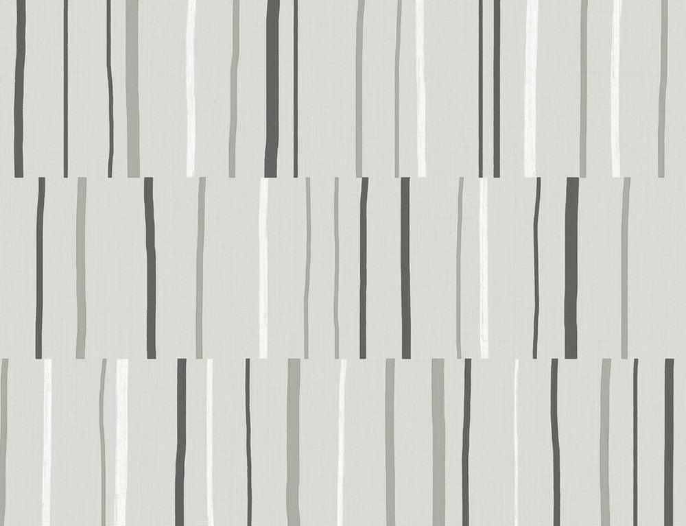 Block Lines Warm Stone by Seabrook Wallpaper Living with Art United States 60.53 20.87" 27" - Fabric Carolina -