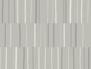 Block Lines Metallic Silver and Cove Gray by Seabrook Wallpaper