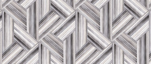 Geo Inlay Fabric Cove Gray and Carrara by Seabrook Wallpaper