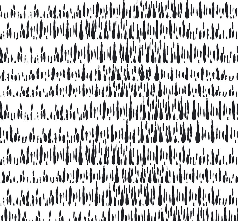 Brush Marks Fabric Black and White by Seabrook Wallpaper Living with Art United States 13.5 25.2" 3" - Fabric Carolina -