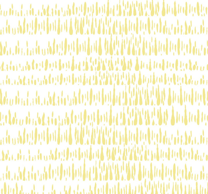 Brush Marks Fabric Buttercup and White by Seabrook Wallpaper Living with Art United States 13.5 25.2" 3" - Fabric Carolina -