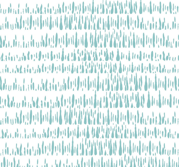 Brush Marks Fabric Teal and White by Seabrook Wallpaper Living with Art United States 13.5 25.2" 3" - Fabric Carolina -