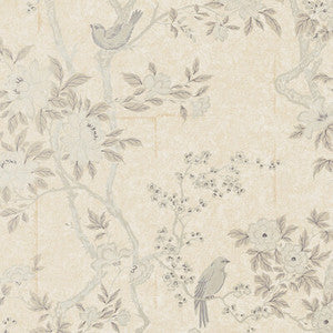Marlowe Floral Mother Of Pearl by Ralph Lauren Wallcovering