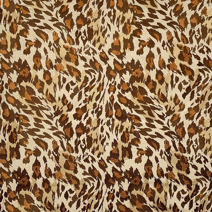 Lynx Brown by Magnolia Fabric - 38VISC/32POLY/30CTN-EMB100VISC INDIA 47,500 Horizontal: 12.75 and Vertical: 12.25 54" - Fabric Carolina -