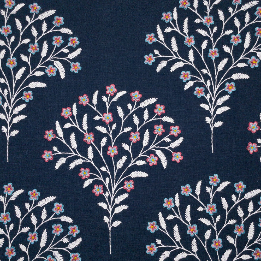 Lyon 1 Navy by Stout Fabric Stout Fabric Lyon 1 NavyFabric Comfortable Living Haze/Navy 100%Cot %Bemb India </p><p>Repeat: H: 17.375, V: 0.75 51.5 in - Fabric Carolina -