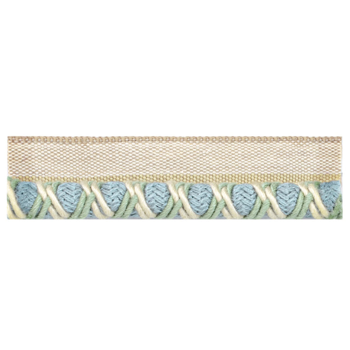 Lyric 4 Chambray by Stout Trim VISIONS OF COLOR TRIM 46%POL 39%COT 15%ACR TURKEY Horizontal: 0.375 and Vertical: 0.000 0.38 in - Fabric Carolina -