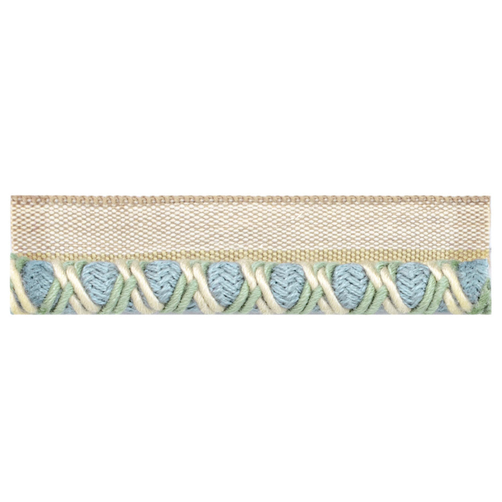 Lyric 4 Chambray by Stout Trim Stout Trim Lyric 4 ChambrayTrim VISIONS OF COLOR TRIM 46%POL 39%COT 15%ACR TURKEY </p><p>Repeat: H: 0.375, V: 0.000 0.38 in - Fabric Carolina -