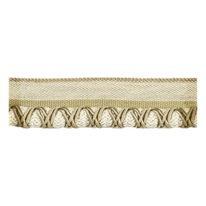 Lyric 5 Toast by Stout Trim VISIONS OF COLOR TRIM 46%POL 39%COT 15%ACR TURKEY Horizontal: 0.375 and Vertical: 0.000 0.38 in - Fabric Carolina -