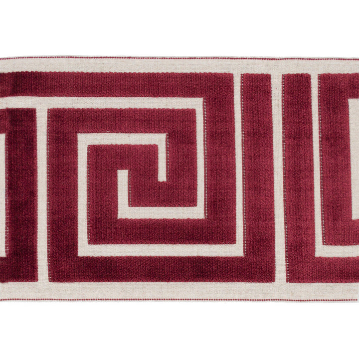 Labyrinth Crimson by Europatex Designer Fabric Labyrinth 100% Polyester 7.00 inches - Swanky Fabrics -