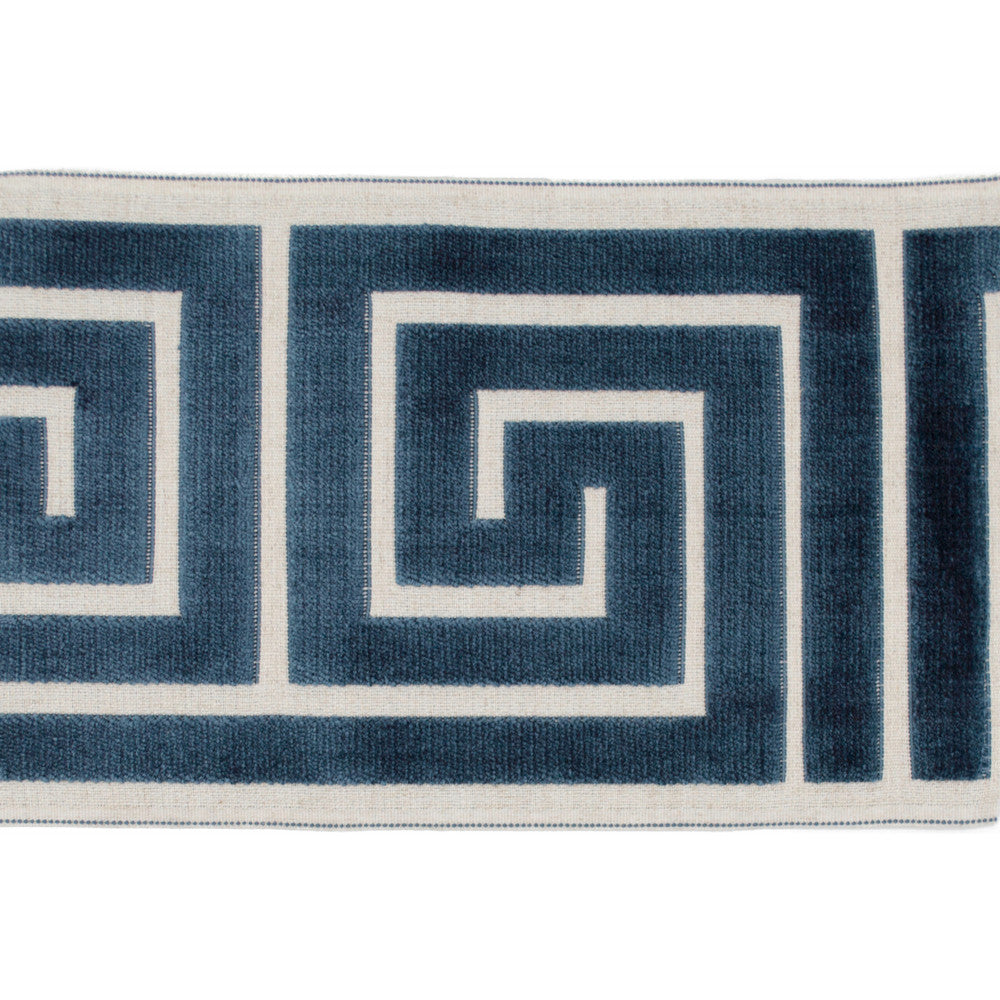 Labyrinth Marine by Europatex Fabric Labyrinth 100% Polyester 7.00 inches - Fabric Carolina -