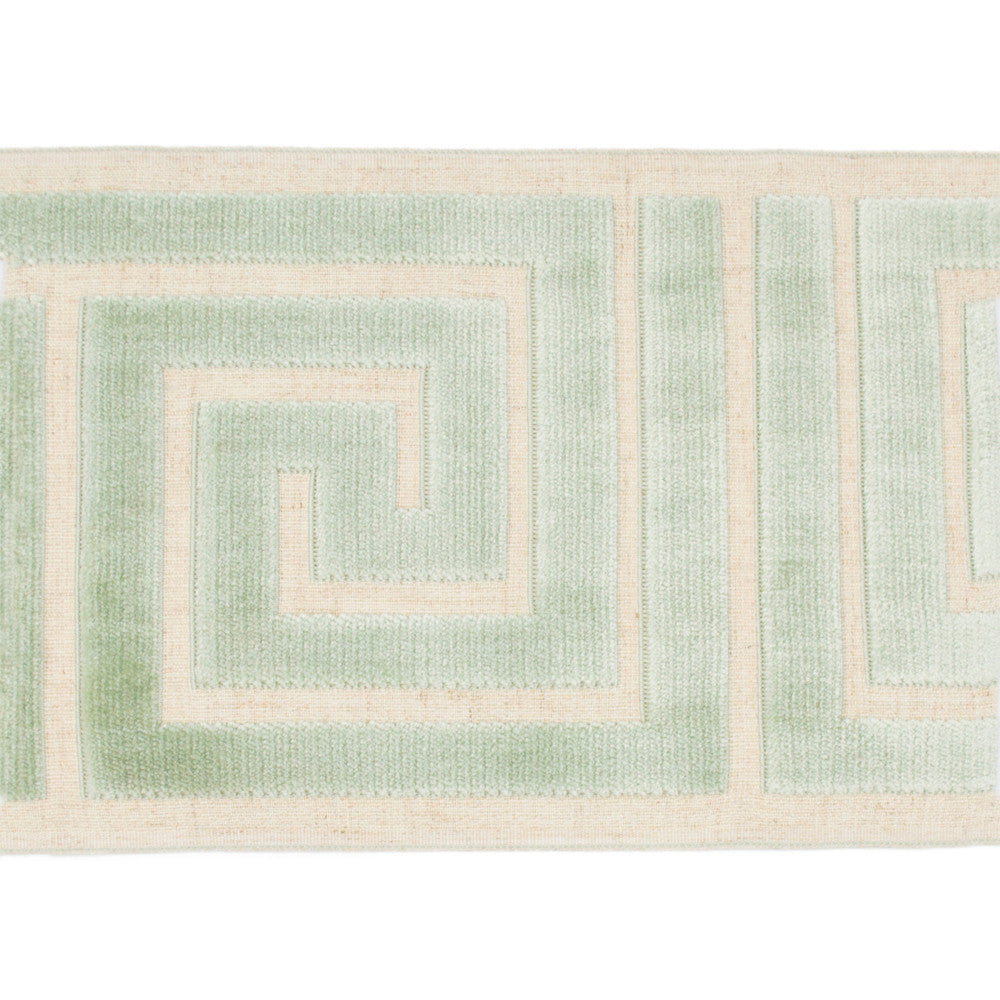 Labyrinth Sea Green by Europatex Designer Fabric Labyrinth 100% Polyester 7.00 inches - Swanky Fabrics -