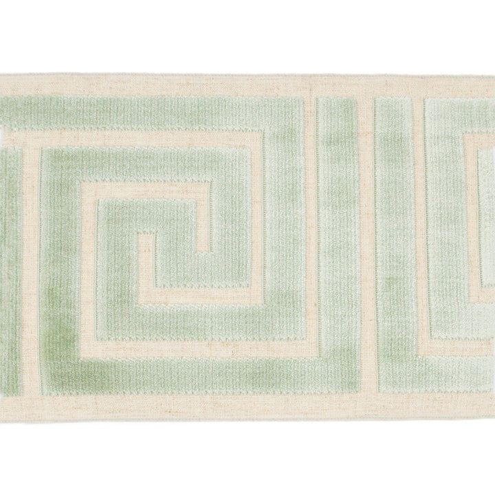 Labyrinth Sea Green by Europatex Designer Fabric Labyrinth 100% Polyester 7.00 inches - Swanky Fabrics -