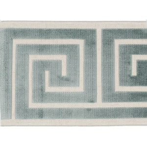 Labyrinth Teal by Europatex Fabric
