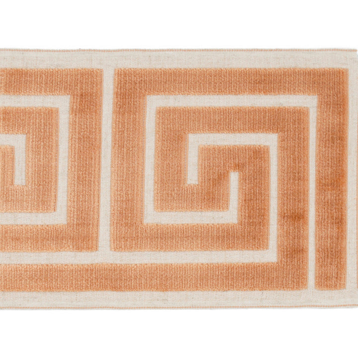 Labyrinth Terracotta by Europatex Designer Fabric Labyrinth 100% Polyester 7.00 inches - Swanky Fabrics -