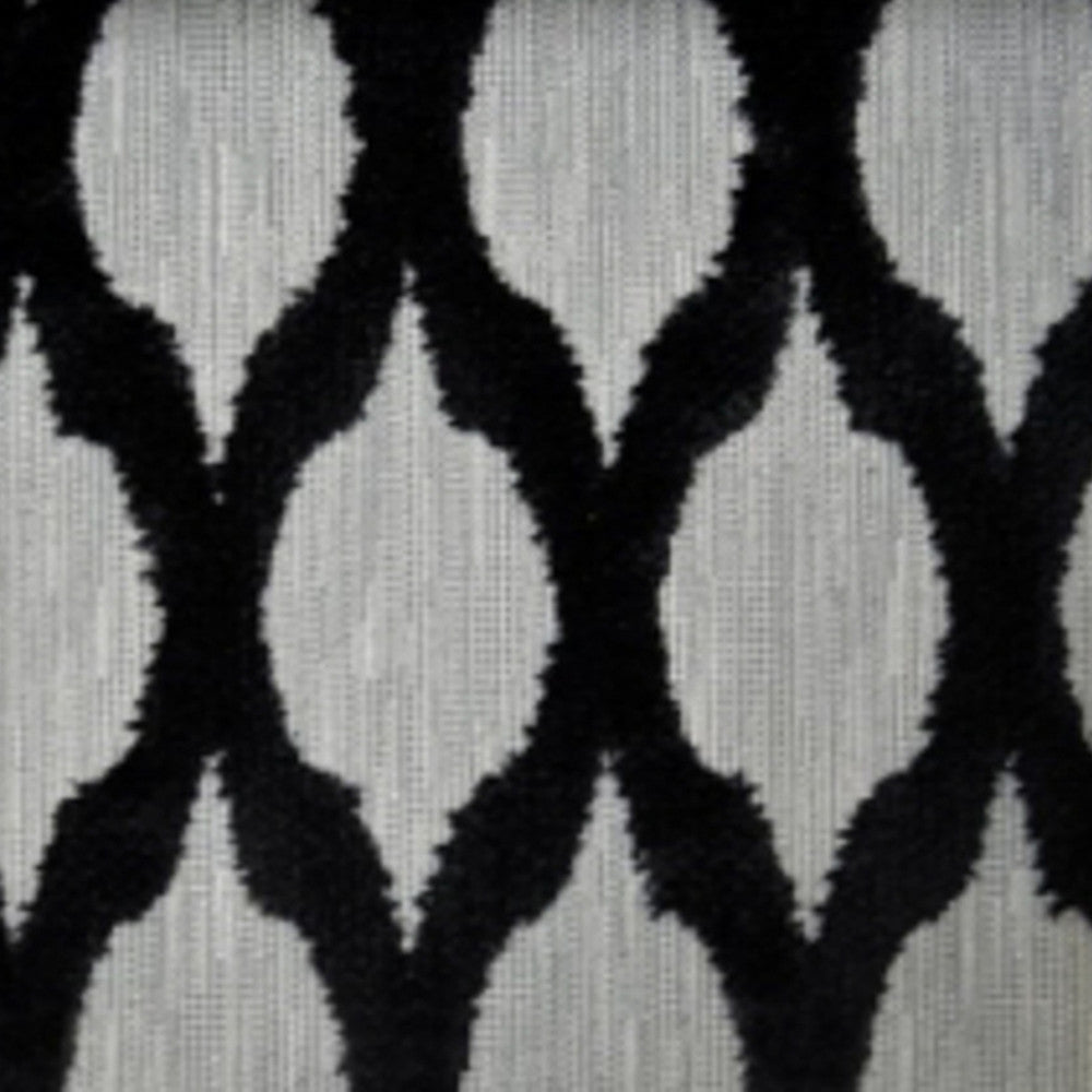 Lara's Velvet Diamond Charcoal by Europatex Fabric Lara's Velvet 57% Polyester, 43% Viscose 1.6" H, 4" V 55.00 inches - Fabric Carolina -