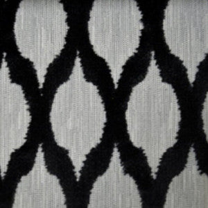 Lara's Velvet Diamond Charcoal by Europatex Fabric
