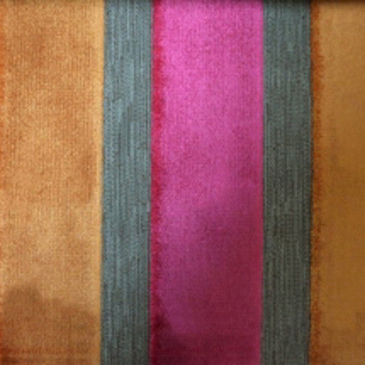 Lara's Velvet-Stripe-Garnet by Europatex Fabric Lara's Velvet 57% Polyester / 43% Viscose China See Sample Horizontal: N/A and Vertical: N/A 55.00 inches  - Fabric Carolina -