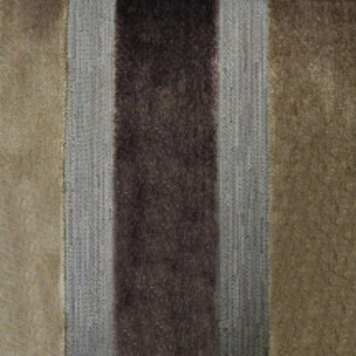Lara's Velvet Stripe Mink by Europatex Fabric Lara's Velvet 57% Polyester, 43% Viscose 1" H 55.00 inches - Fabric Carolina -