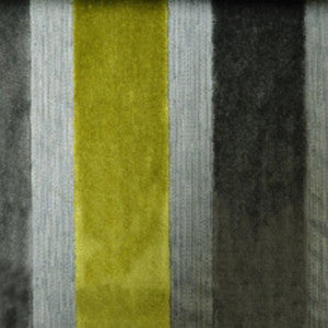 Lara's Velvet Stripe Slate by Europatex Fabric