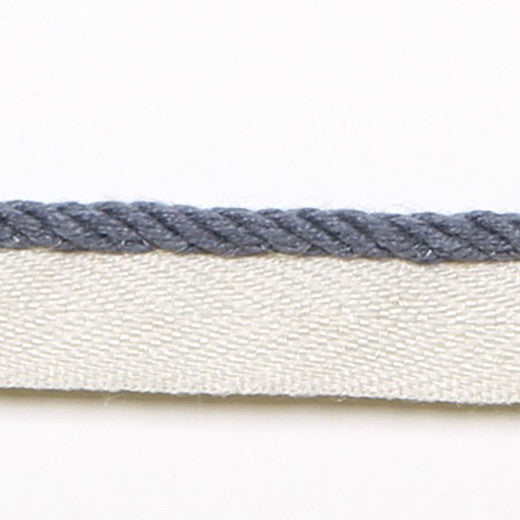 Le Lin 1/8'' Micro Cord - Blue by Europatex Fabric Le Lin Collection 63% Linen / 37% Rayon China See Sample Horizontal: N/A and Vertical: N/A 0.13 inches  - Fabric Carolina -