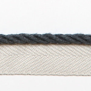 Le Lin Micro Cord Blueberry by Europatex Fabric