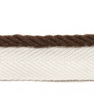 Le Lin Micro Cord Brown by Europatex Fabric