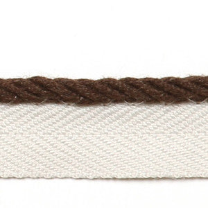Le Lin 1/8'' Micro Cord Brown by Europatex Fabric