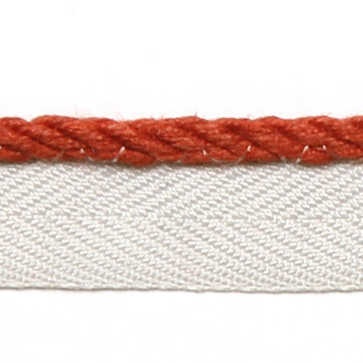 Le Lin 1/8'' Micro Cord - Coral by Europatex Fabric Le Lin Collection 63% Linen / 37% Rayon China See Sample Horizontal: N/A and Vertical: N/A 0.13 inches  - Fabric Carolina -