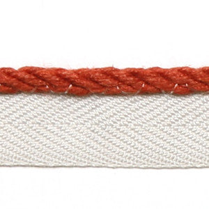 Le Lin Micro Cord Coral by Europatex Fabric