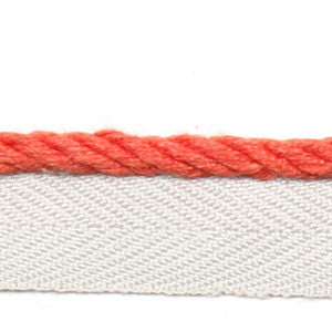 Le Lin Micro Cord Dark Coral by Europatex Fabric