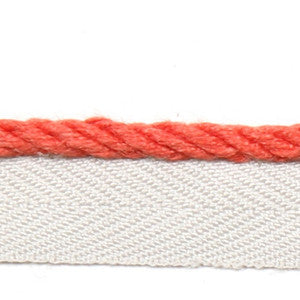 Le Lin 1/8'' Micro Cord Dark Coral by Europatex Fabric