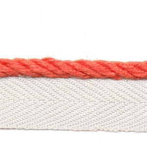 Le Lin Micro Cord Dark Coral by Europatex Fabric
