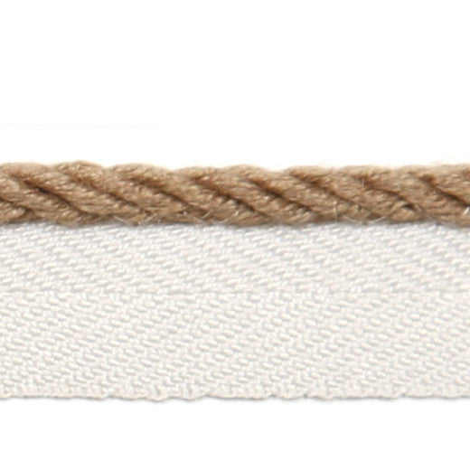 Le Lin 1/8'' Micro Cord - Mocha by Europatex Fabric Le Lin Collection 63% Linen / 37% Rayon China See Sample Horizontal: N/A and Vertical: N/A 0.13 inches  - Fabric Carolina -