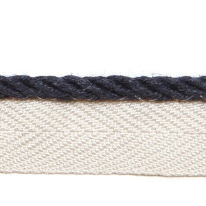 Le Lin Micro Cord Navy by Europatex Fabric