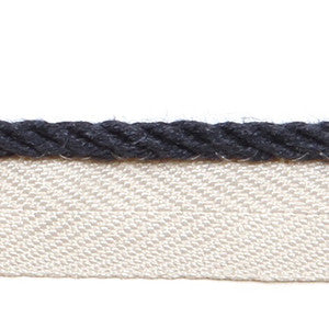 Le Lin 1/8'' Micro Cord Navy by Europatex Fabric