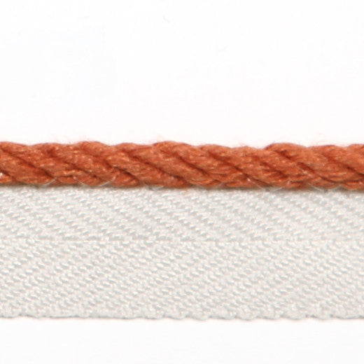 Le Lin 1/8'' Micro Cord - Rust by Europatex Fabric Le Lin Collection 63% Linen / 37% Rayon China See Sample Horizontal: N/A and Vertical: N/A 0.13 inches  - Fabric Carolina -