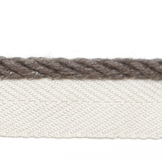 Le Lin 1/8'' Micro Cord - Steel by Europatex Fabric Le Lin Collection 63% Linen / 37% Rayon China See Sample Horizontal: N/A and Vertical: N/A 0.13 inches  - Fabric Carolina -
