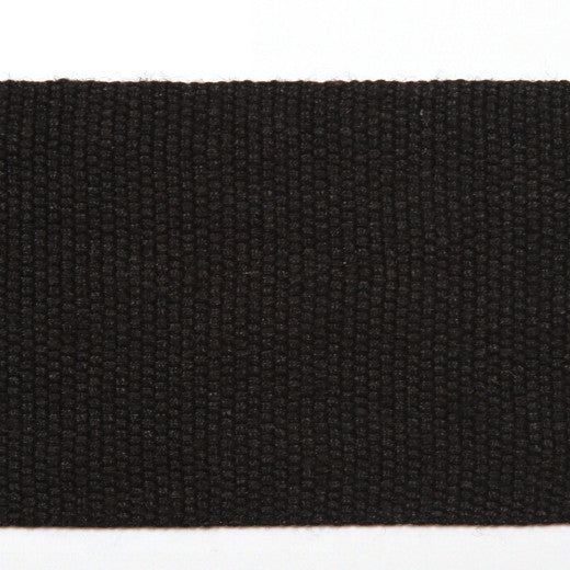 Le Lin 2'' Tape - Black by Europatex Fabric Le Lin Collection 63% Linen / 37% Rayon China See Sample Horizontal: N/A and Vertical: N/A 2.00 inches  - Fabric Carolina -