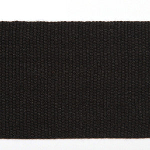 Le Lin 2 Tape Black by Europatex Fabric