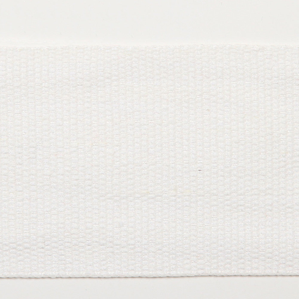 Le Lin 2 Tape White by Europatex Designer Fabric Le Lin 63% Linen, 37% Rayon 2.00 inches - Swanky Fabrics -