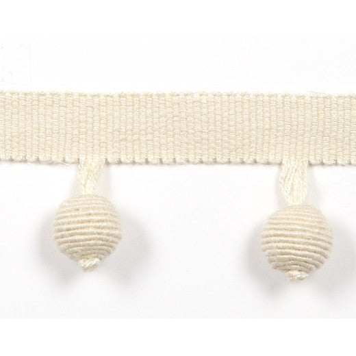 Le Lin Beaded Fringe - Bone by Europatex Fabric Le Lin Collection 63% Linen / 37% Rayon China See Sample Horizontal: N/A and Vertical: N/A 1.46 inches  - Fabric Carolina -