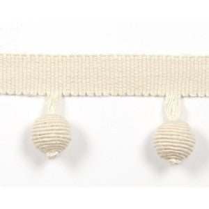 Le Lin Beaded Fringe Bone by Europatex Fabric