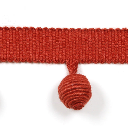 Le Lin Beaded Fringe Coral by Europatex Fabric Le Lin Collection 63% Linen / 37% Rayon China See Sample Horizontal: N/A and Vertical: N/A 1.46 inches  - Fabric Carolina -
