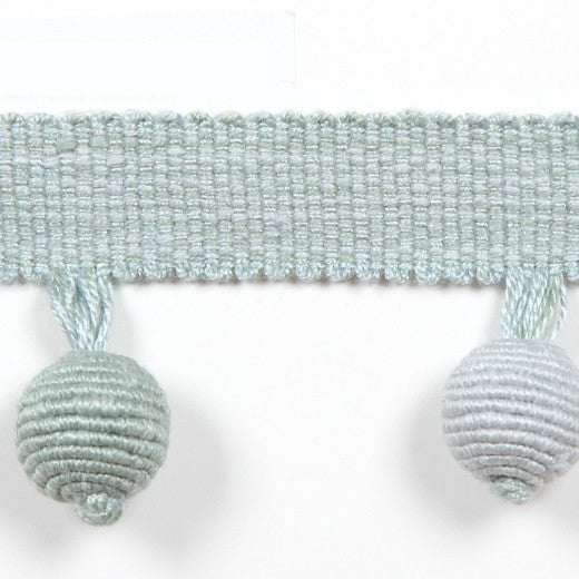 Le Lin Beaded Fringe - Cornflower by Europatex Fabric Le Lin Collection 63% Linen / 37% Rayon China See Sample Horizontal: N/A and Vertical: N/A 1.46 inches  - Fabric Carolina -