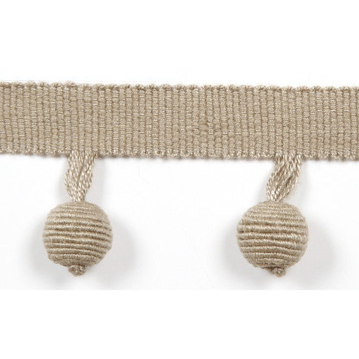 Le Lin Beaded Fringe Haze by Europatex Designer Fabric Le Lin Collection 63% Linen / 37% Rayon China See Sample Horizontal: N/A and Vertical: N/A 1.46 inches  - Swanky Fabrics -